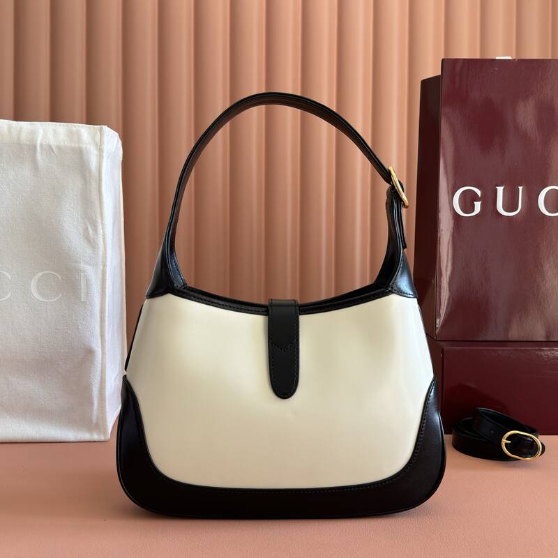Gucci Jackie 1955 Black and White shoulder — Top Quality Replica