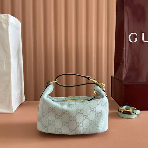 Gucci Light blue GG canvas shoulder 1 1 Replica