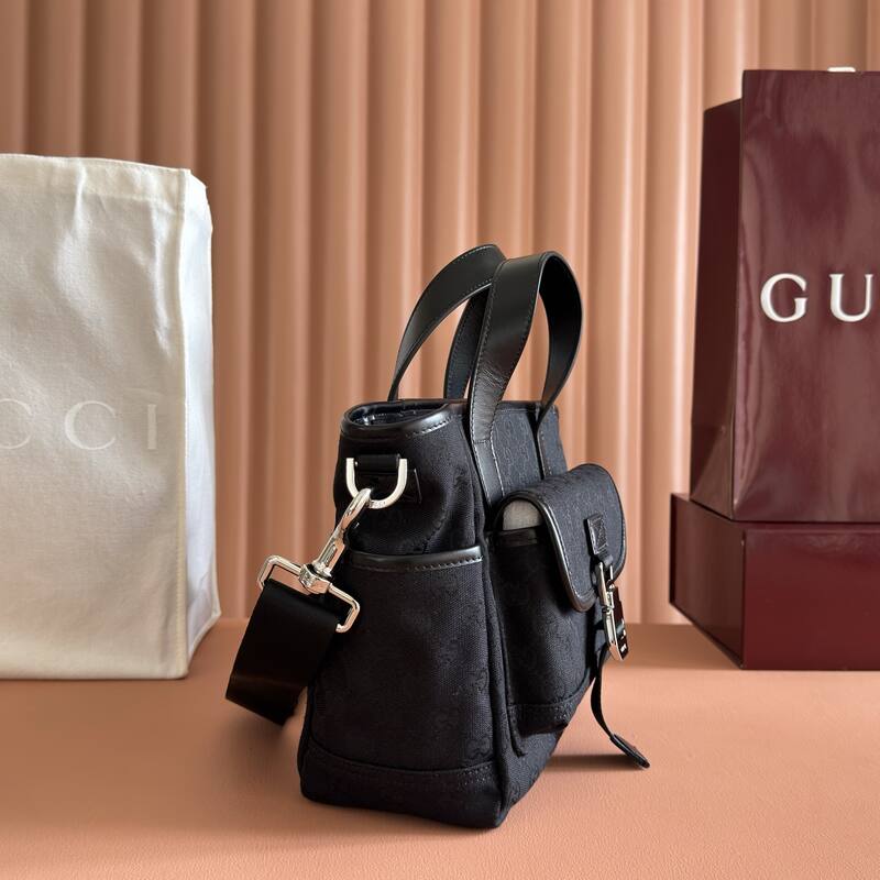 Gucci Black GG canvas tote — 1:1 Replica