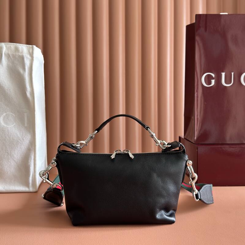 Gucci Brera Black leather shoulder — Top Quality Replica