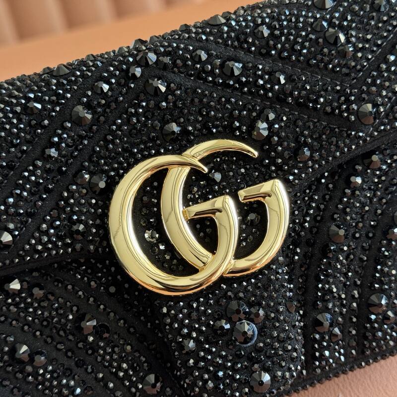 Gucci GG Marmont Black crossbody — Top Quality Replica