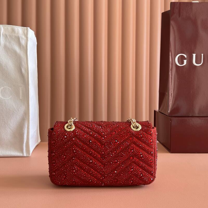 Gucci GG Marmont Red shoulder — 1:1 Replica