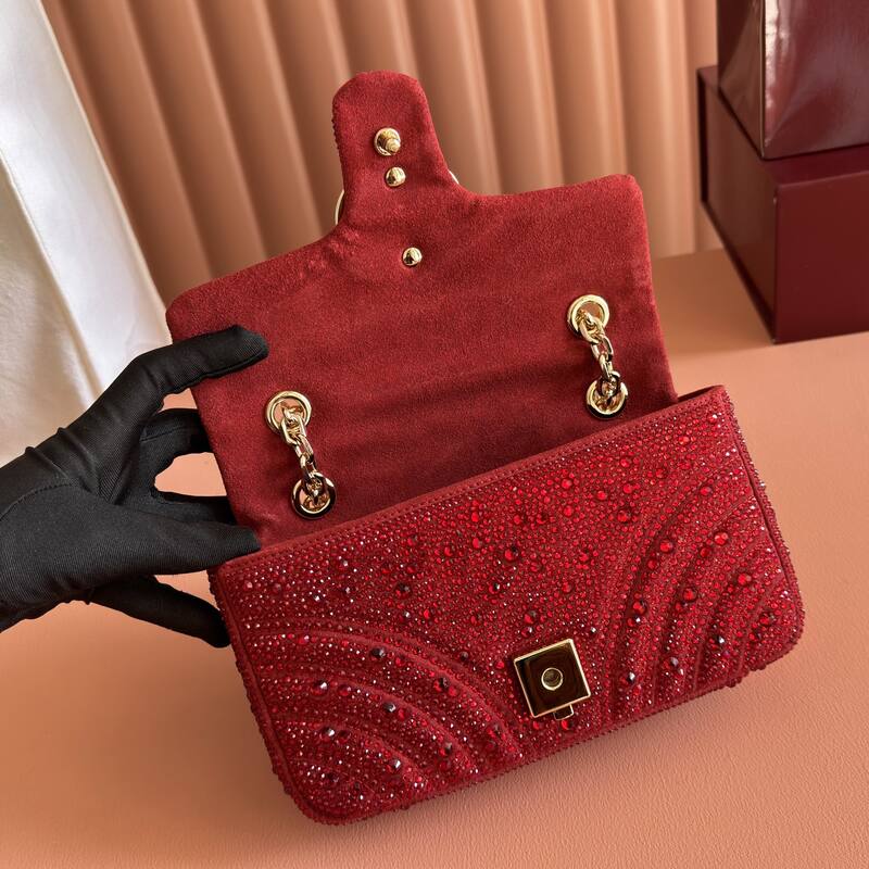 Gucci GG Marmont Red shoulder — 1:1 Replica