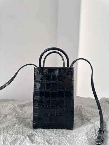 Balenciaga Black shoulder bag Top Quality Replica