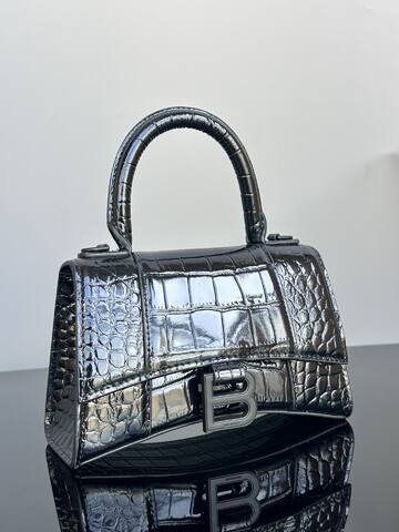 Balenciaga Hourglass Grey 23x14x10cm shoulder bag 1 1 Replica