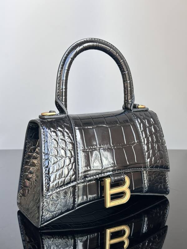 Balenciaga Hourglass Black 23x14x10cm shoulder bag — AAA Quality Replica