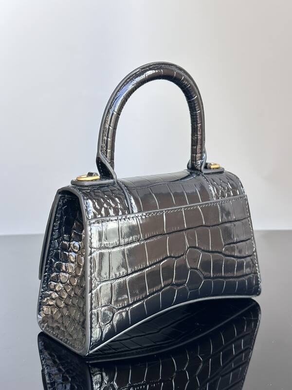 Balenciaga Hourglass Black 23x14x10cm shoulder bag — AAA Quality Replica