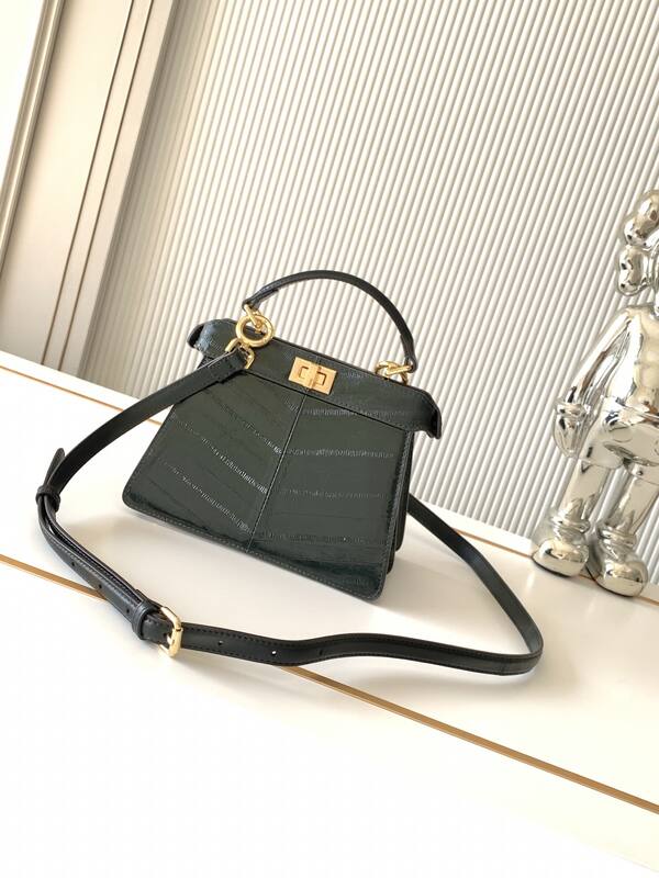 Fendi Peekaboo Green 33x22x14cm shoulder bag — 1:1 Replica