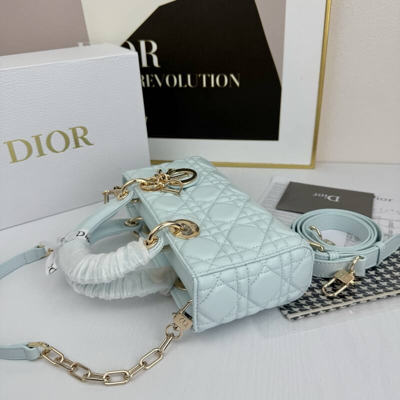 Dior Lady D-Joy Light blue crossbody — AAA Quality Replica