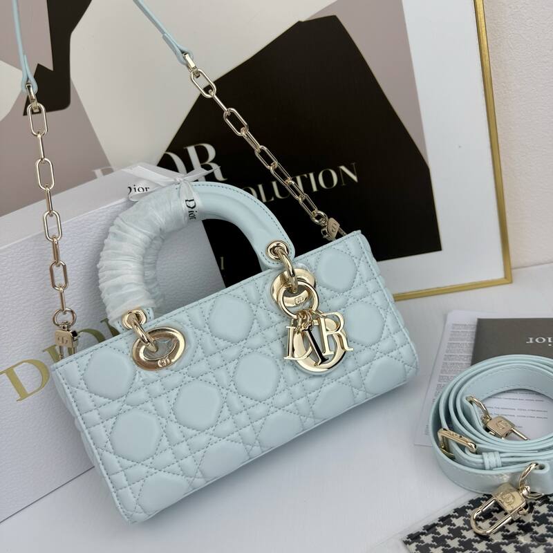 Dior Lady D-Joy Light blue crossbody — AAA Quality Replica