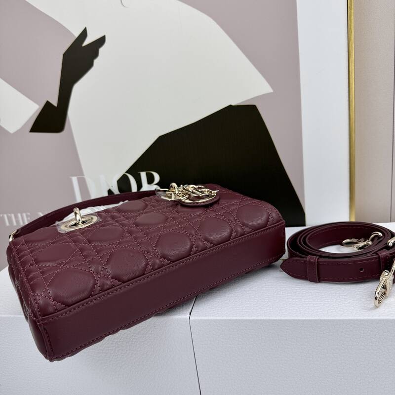 Dior Lady D-Joy Burgundy shoulder — AAA Quality Replica
