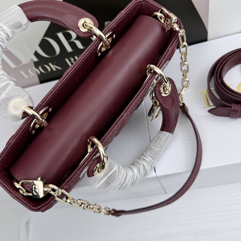 Dior Lady D-Joy Burgundy shoulder — AAA Quality Replica