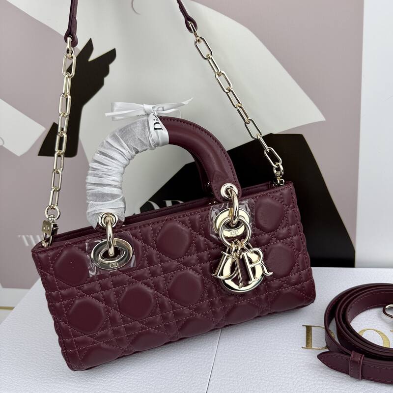 Dior Lady D-Joy Burgundy shoulder — AAA Quality Replica