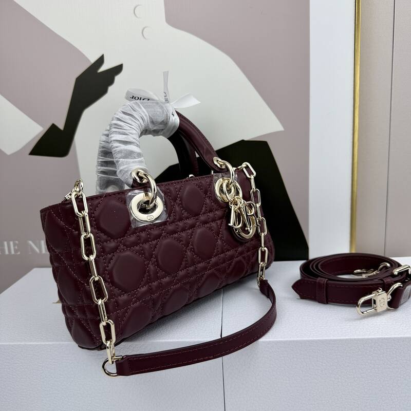 Dior Lady D-Joy Burgundy shoulder — AAA Quality Replica