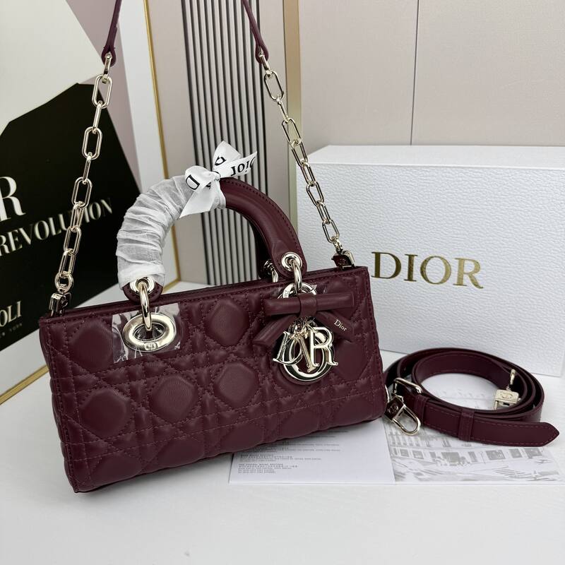 Dior Lady D-Joy Burgundy shoulder — 1:1 Replica