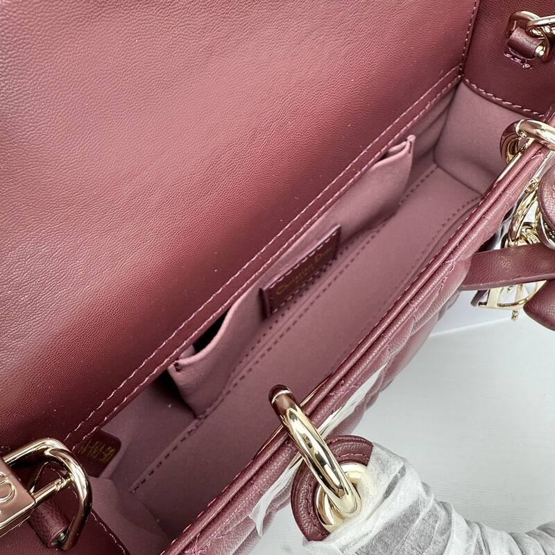 Dior Lady D-Joy Burgundy shoulder — 1:1 Replica