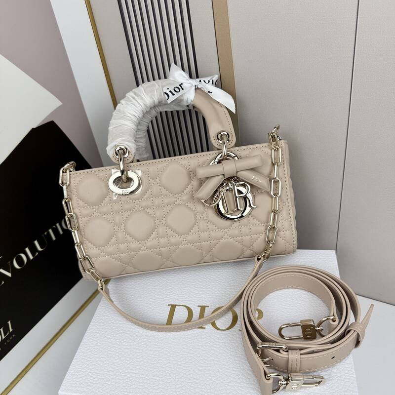 Dior Lady D-Joy Beige shoulder — Top Quality Replica