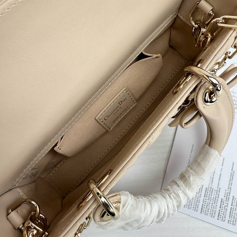 Dior Lady D-Joy Beige shoulder — Top Quality Replica