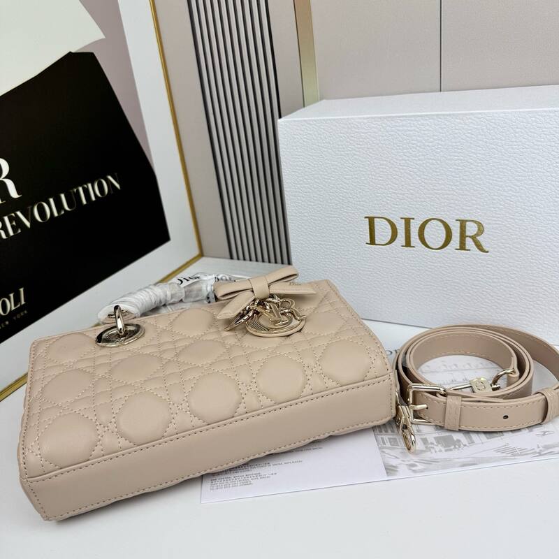 Dior Lady D-Joy Beige shoulder — Top Quality Replica