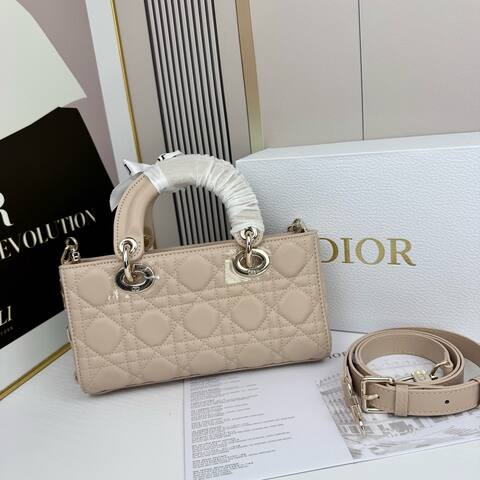 Dior Lady D-Joy Beige 22cm shoulder Top Quality Replica