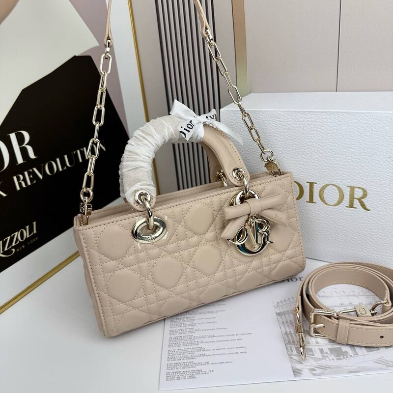 Dior Lady D-Joy Beige shoulder — Top Quality Replica