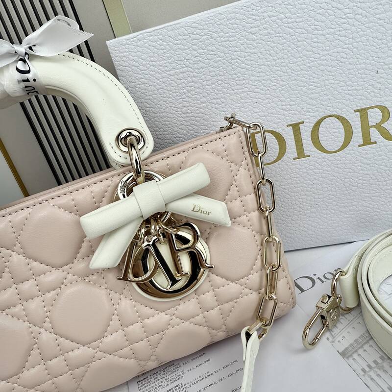 Dior Lady D-Joy Light pink with white shoulder — 1:1 Replica