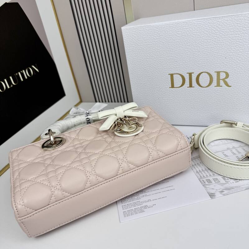 Dior Lady D-Joy Light pink with white shoulder — 1:1 Replica