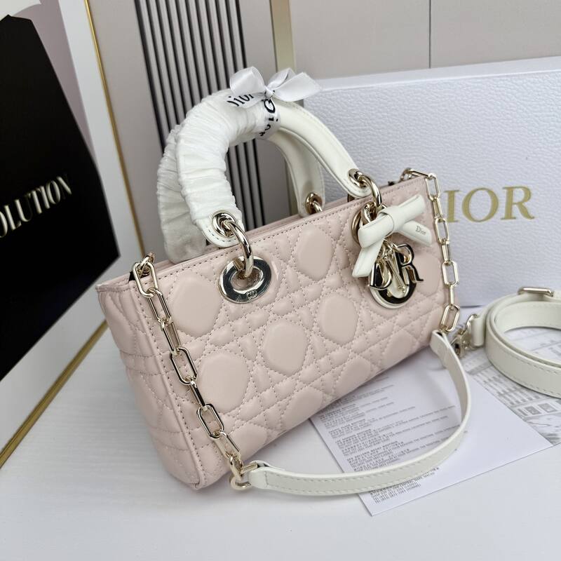 Dior Lady D-Joy Light pink with white shoulder — 1:1 Replica
