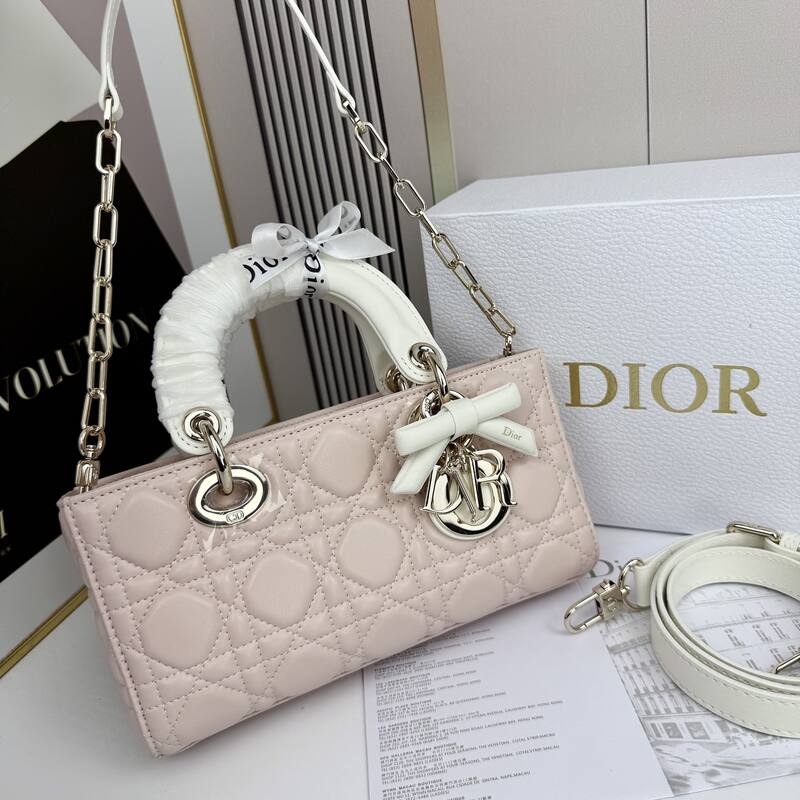 Dior Lady D-Joy Light pink with white shoulder — 1:1 Replica