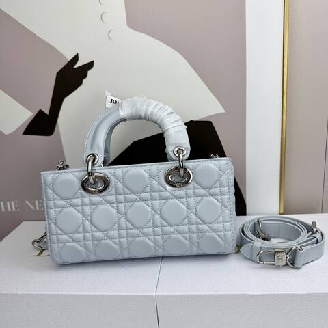 Dior Lady D-Joy Light Blue 22cm shoulder AAA Quality Replica