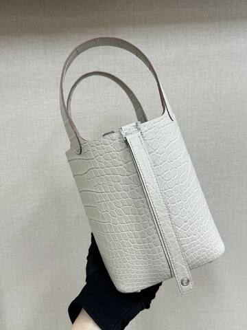 Hermes Picotin Lock White Crocodile 18cm everyday Top Quality Replica