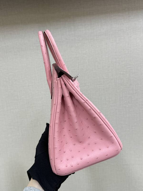Hermes Birkin 25 Pink ostrich leather everyday — Top Quality Replica