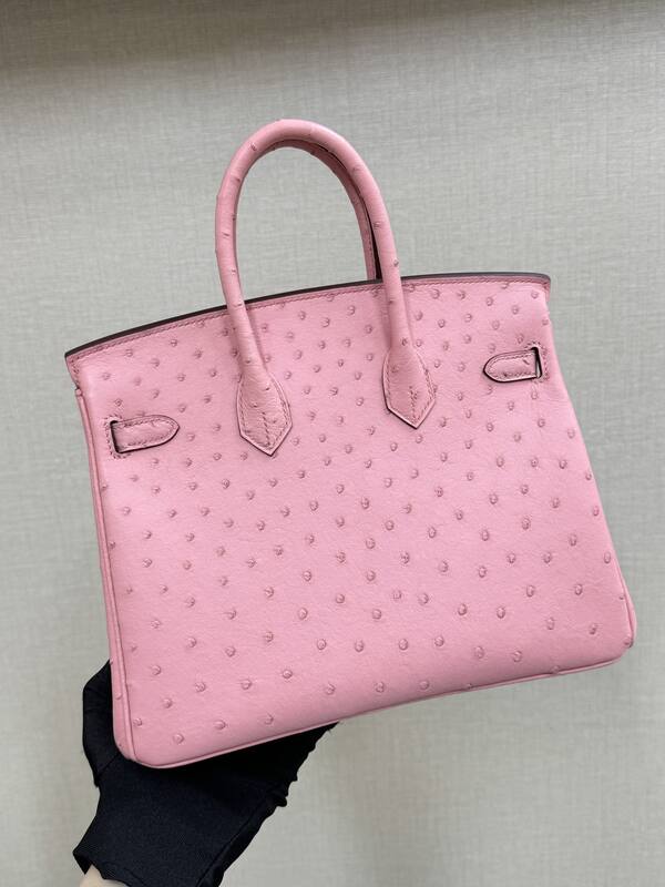 Hermes Birkin 25 Pink ostrich leather everyday — Top Quality Replica