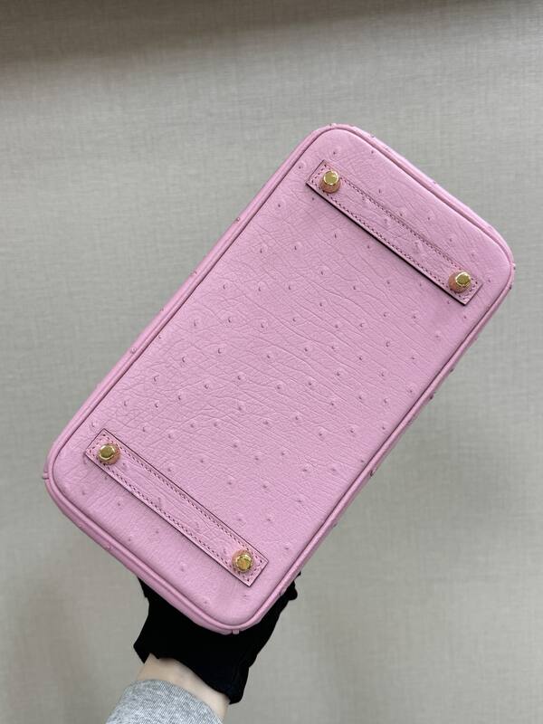 Hermes Birkin 25 Pink ostrich 25 handbag — Top Quality Replica