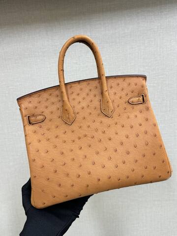 Hermes Birkin 25 Tan Ostrich 25 everyday AAA Quality Replica