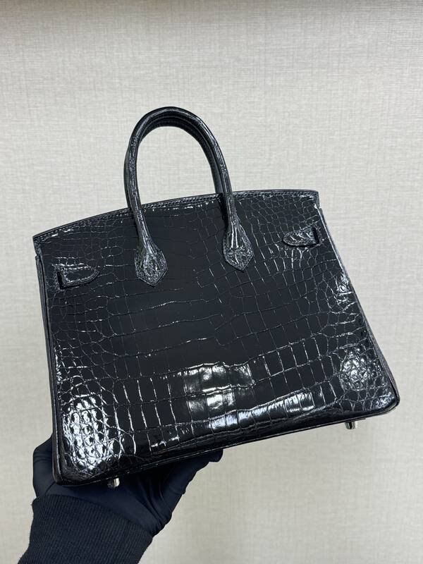 Hermes Birkin 25 Black Crocodile everyday — Top Quality Replica