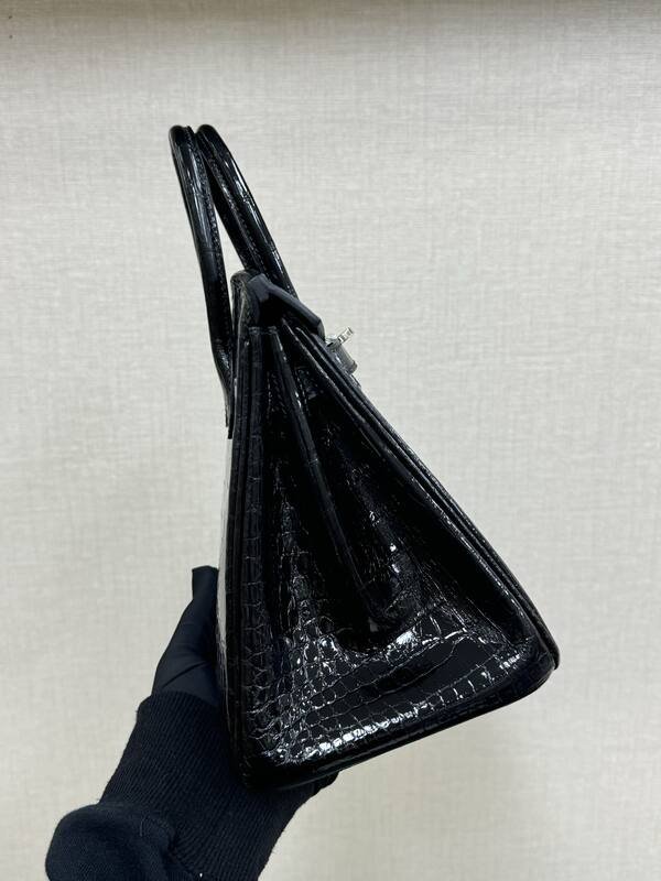Hermes Birkin 25 Black Crocodile everyday — Top Quality Replica