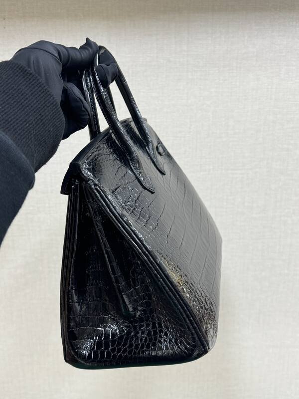 Hermes Birkin 25 Black Crocodile everyday — Top Quality Replica