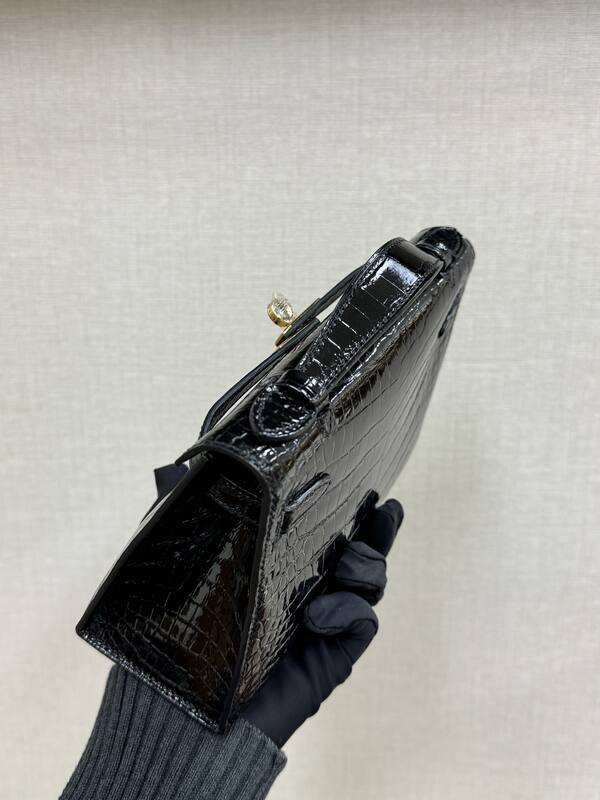 Hermes Kelly Black Crocodile evening — 1:1 Replica