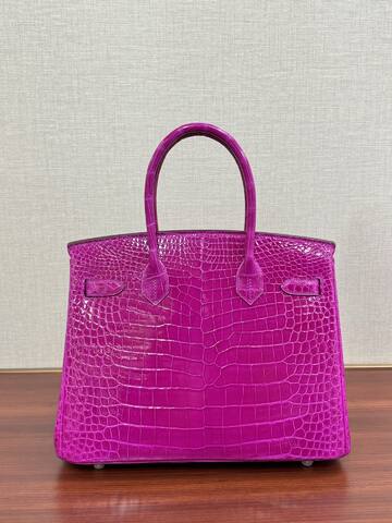 Hermes Birkin 30 Pink Crocodile 30cm tote 1 1 Replica