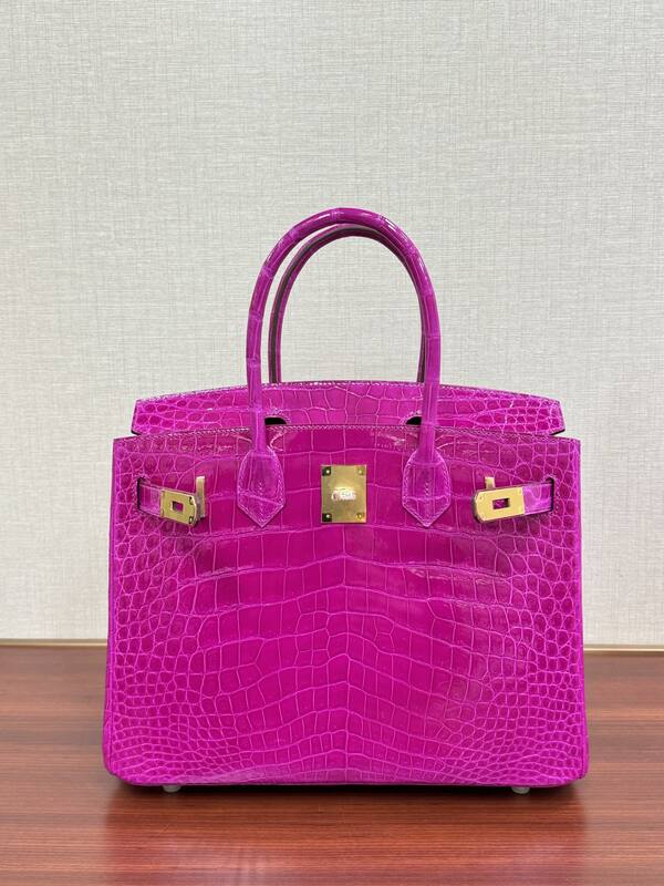 Hermes Birkin 30 Pink Crocodile tote — 1:1 Replica