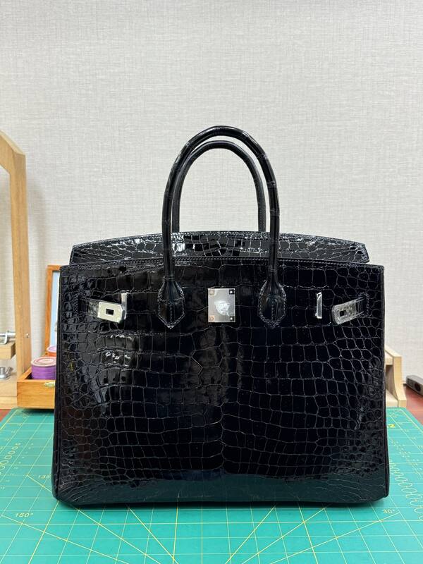 Hermes Birkin 35 Black tote — Top Quality Replica