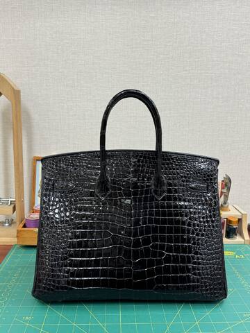 Hermes Birkin 35 Black 35cm tote Top Quality Replica