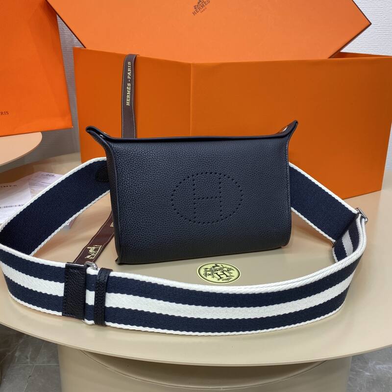 Hermes Videpoches Black leather everyday — Top Quality Replica