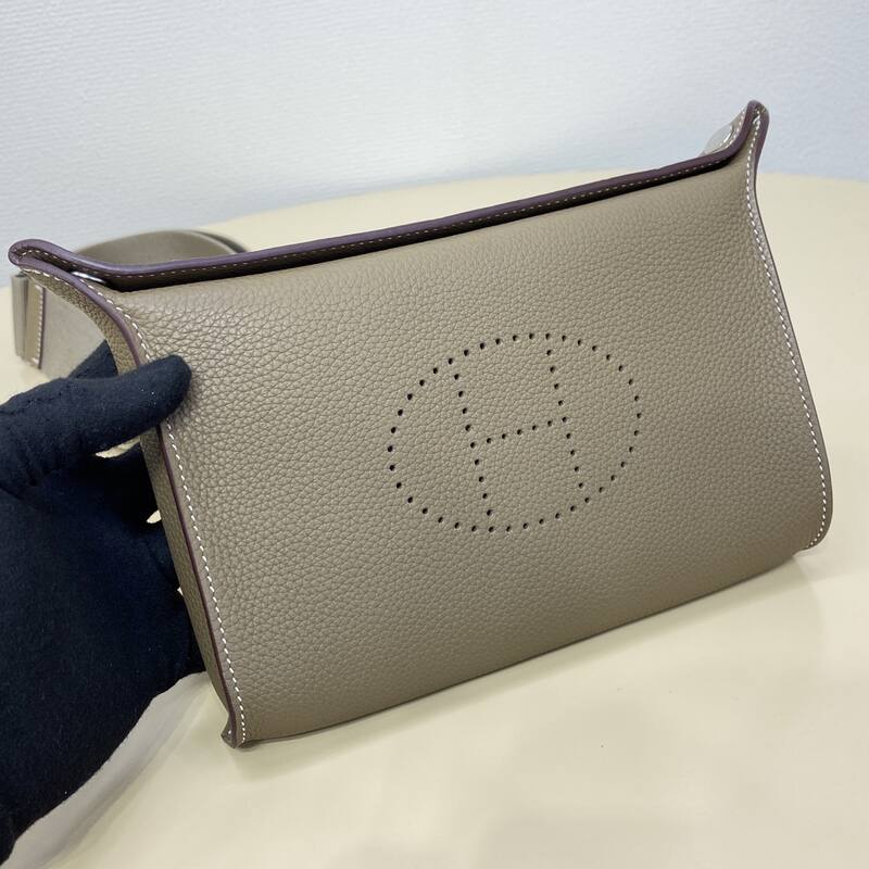 Hermes Videpoches Khaki Olive crossbody — AAA Quality Replica