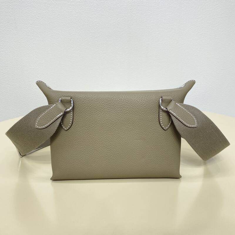 Hermes Videpoches Khaki Olive crossbody — AAA Quality Replica