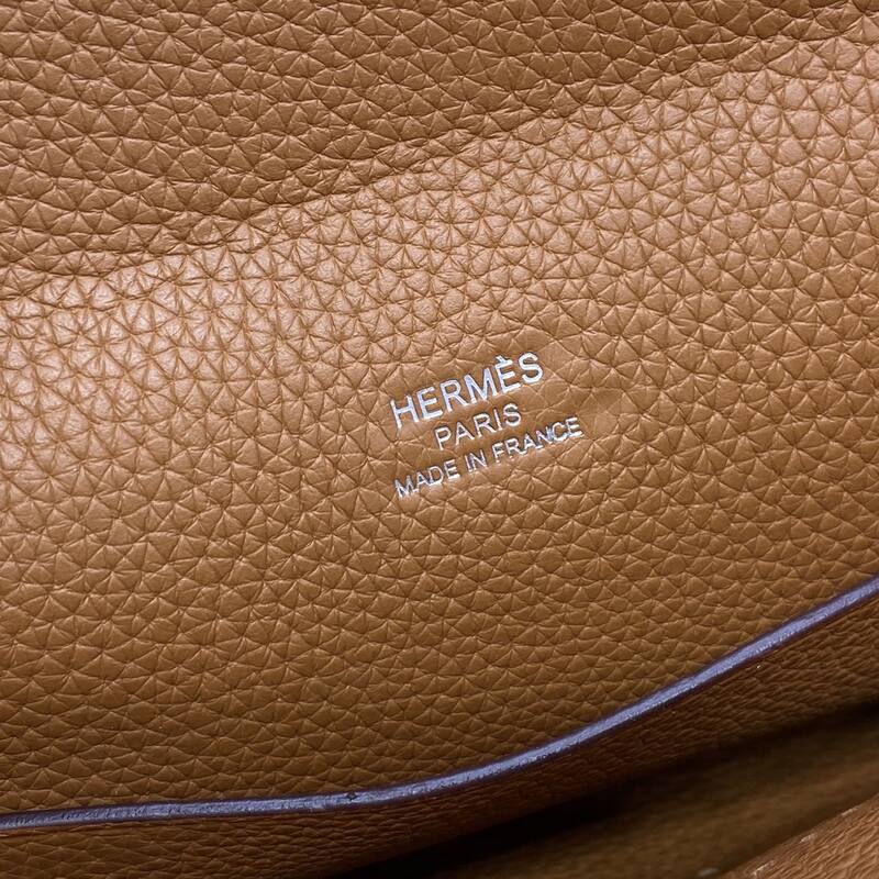 Hermes Vide Poche Gold Tan leather everyday — Top Quality Replica