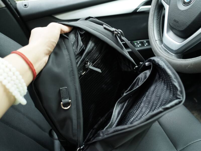 Prada Nylon black 32x49x15cm backpack — Premium Replica