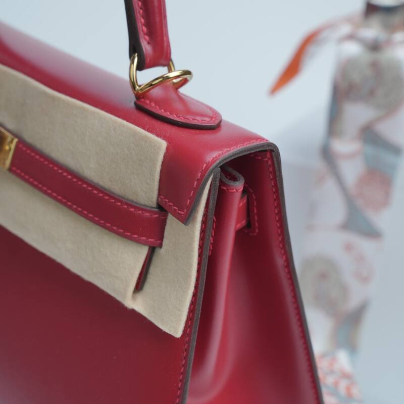 Hermes Kelly Red shoulder — AAA Quality Replica