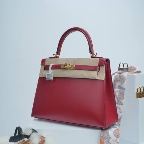 Hermes Kelly Red shoulder AAA Quality Replica